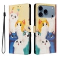 thumbnail image 1 of FOXDOCK Funda Tipo Cartera para iPhone 17 Pro con Soporte y Correa – Diseño de Patrones Lindos, 1 of 6