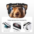 thumbnail image 5 of Bingfone Fanny Packs for Women Fashion Waist Packs Bag with Adjustable Strap Waterproof Everywhere Crossbody Belt Bag for Workout Running Travelling( Close-Up Curious Squirrel ), 5 of 9