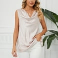 thumbnail image 6 of ALLLIST Trendy Tops for Women 2024 Pink Solid V-Neck Sleeveless Tank Tops Tank XXL, 6 of 9
