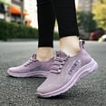 thumbnail image 2 of NOKIO Women's Running Shoes Non Slip Shoes Breathable Lightweight Fashion Sneakers Slip Resistant Athletic Sports Walking Gym Work Shoes Women Sports Shoes Lace Up Fly Woven Mesh Shoes, 2 of 9