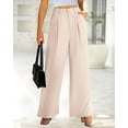 thumbnail image 4 of Women's High Waist Palazzo Pants Fall 2025 Casual Wide Leg Trousers Loose Work Office Business Suit Pant Pockets, 4 of 8