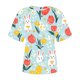 thumbnail image 3 of Camisas de Manga Larga para las Mujeres Cuello Redondo Impreso de Ajuste Suelto, Top de Moda de Verano Sexy para el Uso Diario, 3 of 4