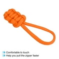 thumbnail image 4 of Uxcell Zipper Pulls Replacement Extension Cord Handle Fix Pull Tab Fixer Slider Head Repair Kit Orange 10 Pack, 4 of 5