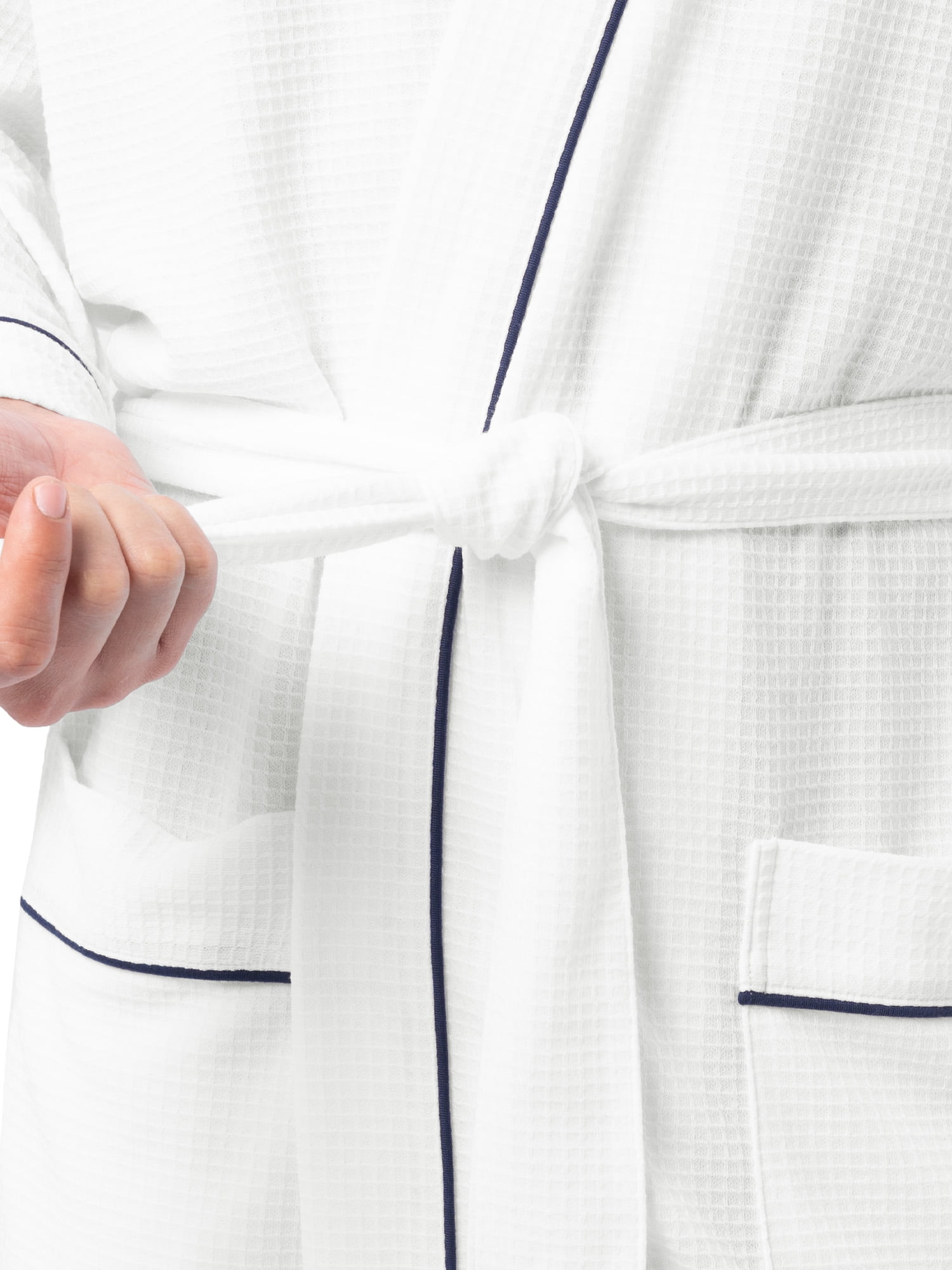 Fruit of the Loom Mens Beyondsoft Waffle Robe, One Size Fits Most and 2X/3X