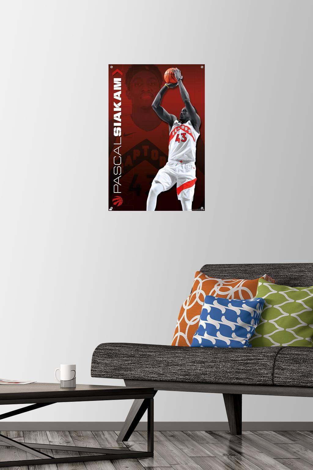 NBA Toronto Raptors - Pascal Siakam 20 Wall Poster with Pushpins, 14.725" x 22.375"