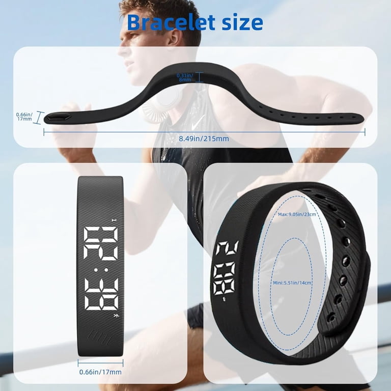 Vibrating Alarm Clock Watch for Heavy Sleepers, Silent Wake Up Bracelet &  Smart Wristband, Wearable Vibration Wrist Alarm, Non-Audible Sleep  Wristband for Men & Women - Walmart.com