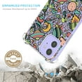 thumbnail image 2 of Alien UFO Clear Case for iPhone 12 Mini,Aesthetic Art Design Case for Men Women,Unique Soft Transparent TPU Bumper Case Cover, 2 of 5