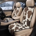 thumbnail image 2 of COEQINE Quilted Car Front Seat Cover 2 Pack Non-Slip Decorative Bucket Seat Cover Heavy Duty Dog Car Seat Protector Universal Fit Auto Accessories, Rustic Cow Skin Print, 2 of 7