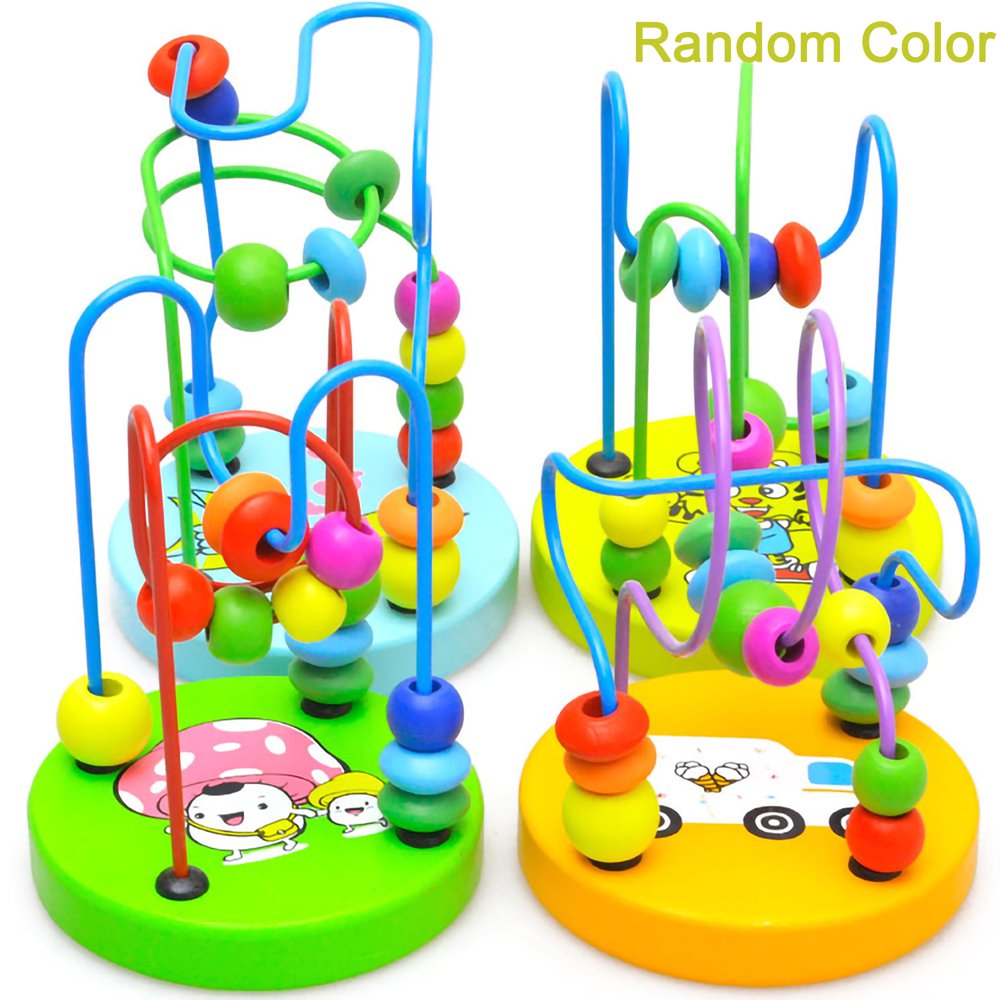YouLoveIt Mini Around Beads Toy Children Wooden Educational Game Toy