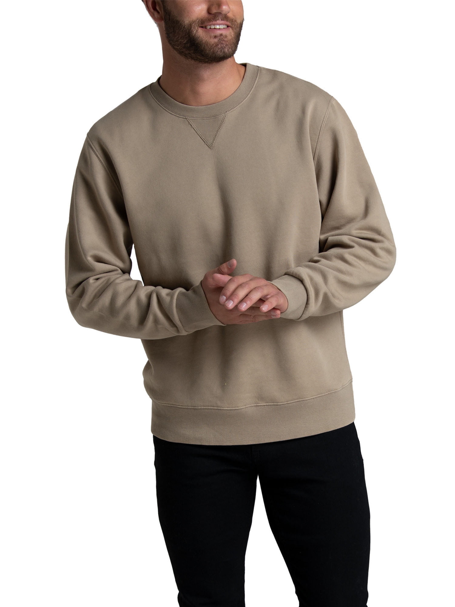 Fruit of the Loom Men's Ultra-Soft Garment Dyed Crew Sweatshirt, Sizes S - 2XL