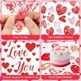 thumbnail image 4 of Bolsas de regalo de San Valentín, bolsas de celofán de corazón rojo, bolsa de regalo de plástico transparente para el día de San Valentín, violonchelo con lazos para bodas, aniversarios, fiestas, 4 of 4
