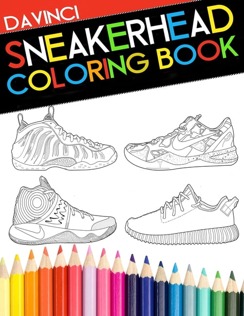 yeezy shoes coloring pages