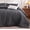 Dark Grey, variant on Sleep Zone Striped Jacquard Bedding Set Full Size, 3 Piece Luxury Ultra Soft Comforter Set, Lightweight Breathable & Durable Black Bedding Set