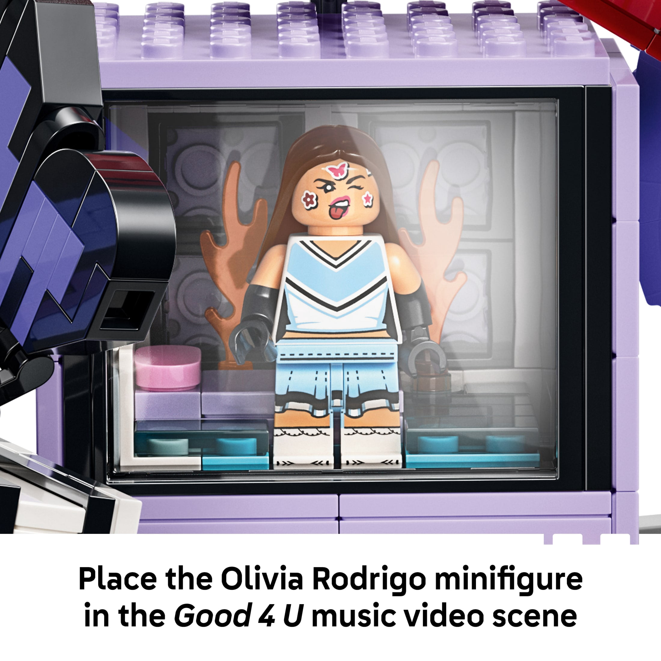 LEGO Editions Olivia Rodrigo's Secret Storage - Building Toy for Girls & Boys, Ages 10+ - Room Decor for Bookshelf or Desk - Gift for Music Fans - 43030