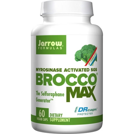Jarrow Formulas BroccoMax, Supports Liver Health, 60 Delayed Veggie (Best Liver Support For Prohormones)
