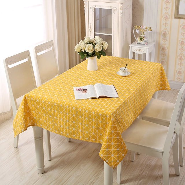 tablecloth simple pastoral Plaid geometric rectangular tea table tablecloth tablecloth manufacturers