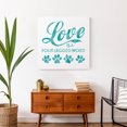 thumbnail image 4 of Creative Products Four Legged Love 24 x 24 Canvas Wall Art, 4 of 5