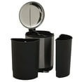 thumbnail image 6 of Household Essentials 8 gal / 30 L Charleston Stainless Steel Dual Compartment Step Trash Can, 6 of 8
