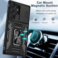 thumbnail image 5 of Compatible Samsung Galaxy S23 Ultra Phone Case with Camera Cover Protector &Metal Stand,Rugged Shockproof Soft TPU + Hard PC Protective S23 Ultra 5G Case for Samsung Galaxy S23 Ultra Cases Black, 5 of 14