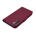 thumbnail image 7 of Wallet Case for Samsung Galaxy S23, Embossed Owl Bling Diamond Premium PU Leather [Folio Flip][Kickstand][Card Slots][Wrist Strap][Kickstand]Phone Cover for Samsung Galaxy S23, Winered, 7 of 7