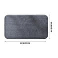 thumbnail image 4 of UttpKLBx Rubber Backed Bathroom Mats Toilet Rugs Memory Foam Toilet Rug Quick-Dry Bathroom Mat, Bathroom Accessory (Dark Gray), 4 of 6