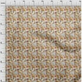thumbnail image 4 of oneOone Cotton Poplin Brown Fabric Abstract Floral Sewing Craft Projects Fabric Prints By Yard 42 Inch Wide, 4 of 4