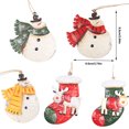 thumbnail image 2 of Decoraciones Adornos colgantes de Navidad Calcetín de muñeco de nieve de hierro forjado Decoraciones para árboles de Navidad Colgante Adornos de ventana ANGGREK Otros, 2 of 8