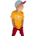 thumbnail image 7 of KVPLBQFD Girls Short Sleeve T Shirt Toddler Trendy Heart Print Top Cute Aesthetic Shirts for Kids Multi Colors Summer Tee Tops Comfortable Clothes for Tweens Girl, 7 of 7