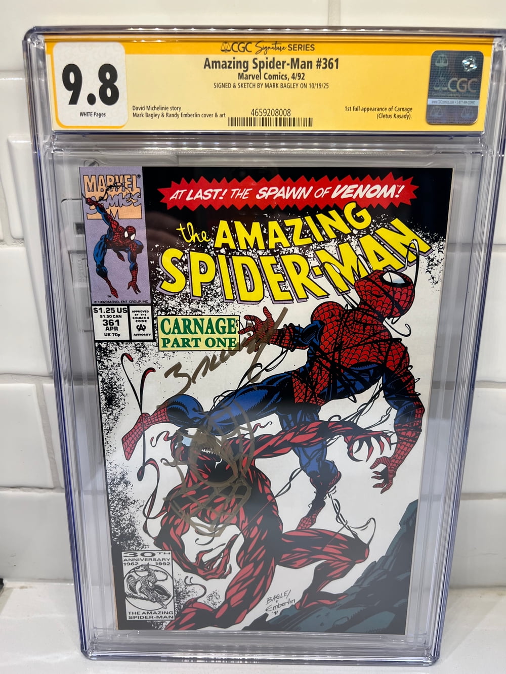 Amazing Spider-Man #361 - CGC 9.8 Comic Book - Walmart.com