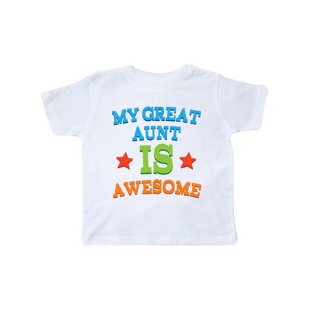 

Inktastic My Great Aunt is Awesome Gift Toddler Boy or Toddler Girl T-Shirt