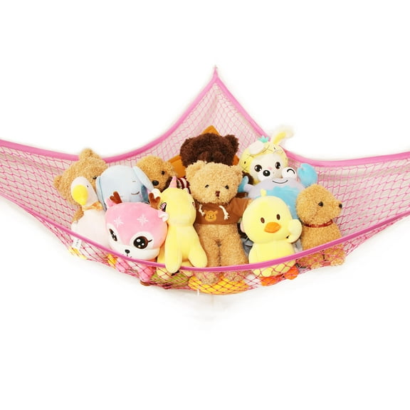 Pink Stuffed Animal Net or Hammock Toy Hammock Teddy Bear Hammock Jumbo Stuffed Animal Storage Net!