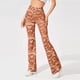thumbnail image 4 of Pantalones largos de yoga con estampado de ondas de agua de cintura alta atléticos para correr de verano para mujer Fridja  alkflakhf37990, 4 of 6