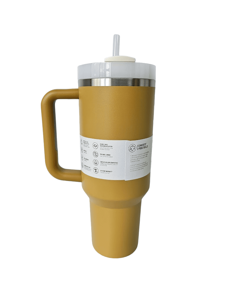 Stanley The Quencher H2.0 FlowState Tumbler Limited Edition Color | 40oz - Yarrow, Gold