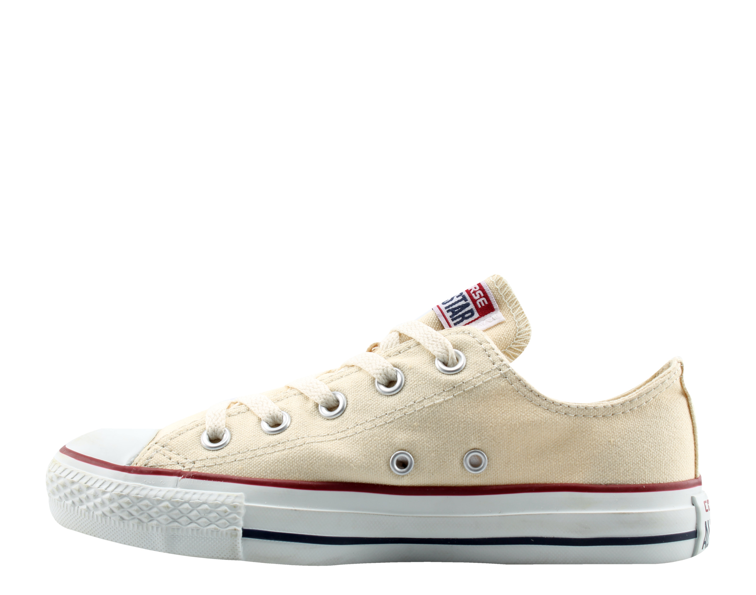 Converse Chuck Taylor OX All Star Big Kids Sneakers Unbleach White m9165 - image 3 of 6