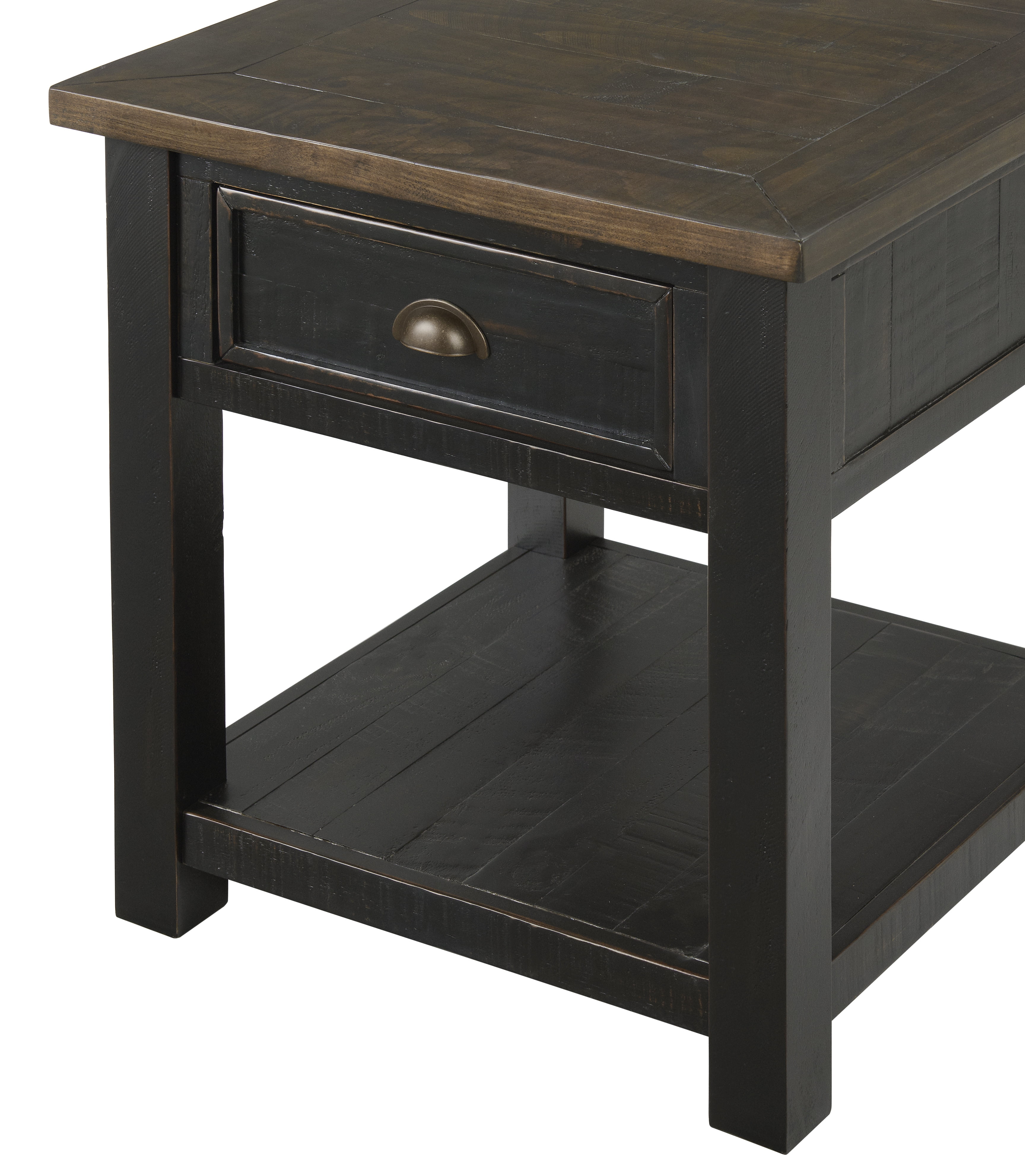 Martin Svensson Home Monterey End Table, Black and Brown
