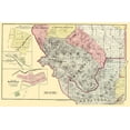 thumbnail image 2 of Thomas 24x17 White Modern Wood Framed Museum Art Print Titled - Santa Clara California Landowner - Thomas 1876, 2 of 4