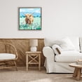 thumbnail image 3 of Stupell Industries Rustic Lodge Blue Sky Highland Brown Floating Frame Canvas Art, 18 x 18, by Kim Allen, 3 of 8