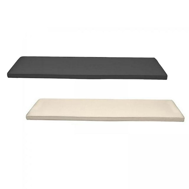 koolsoo 2x Coussin Imperméable pour Banc de Jardin / Coussin de Chaise / Balançoire 3 Places
