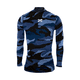 thumbnail image 1 of ZAPARI Playera Deportiva Manga Larga, Licras Deportivas para Hombre de Compresion con Cuello Redondo azul CH, 1 of 5