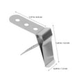 thumbnail image 2 of unbranded 4Ud Soporte Universal Para Termómetro De Sonda Con Clip De Acero Inoxidable Plata, 2 of 8