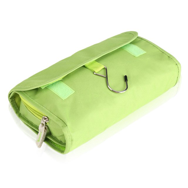 HDWISS Bolsa de almacenamiento de viaje plegable portátil Bolsa de maquillaje colgante montada en la pared Verde claro