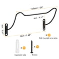 thumbnail image 2 of Unique Bargains Wine Rack Wall Mounted 1 Set(12 Packs), Metal Iron Hanging Wine Bottle Holder Level Style Display, 2 of 7