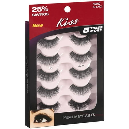 Kiss 05 Premium Eyelashes, 5 pair