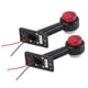 thumbnail image 5 of Yctze 2 piezas 12 LED 12 V-24 V lámpara de luz indicadora de marcador lateral de codo universal para coche camión negro ANGGREK Otros, 5 of 8