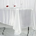 thumbnail image 4 of BalsaCircle 72" x 120" Satin Rectangular Tablecloth White, 4 of 4