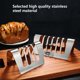 thumbnail image 5 of Toast Holder - Food Grade Rust-Proof Stainless Steel Toast Rack, Multiple Slice Holes Loaf Stand Gadget Kitchen Accessories, 5 of 5