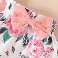 thumbnail image 7 of Paguaki Baby Girl Clothes Toddler Baby Girl Clothes 3 6 9 12 18 24 Months Summer Outfits Solid Short Sleeve Sweatshirt Tops +Romper Shorts Set, 7 of 7