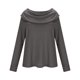 thumbnail image 5 of Uootdi Women's Waffle Knit Tops Cowl Neck Long Sleeve Clothes Trendy Casual Loose Relaxed Fit Knit Pullover Gift, 5 of 9