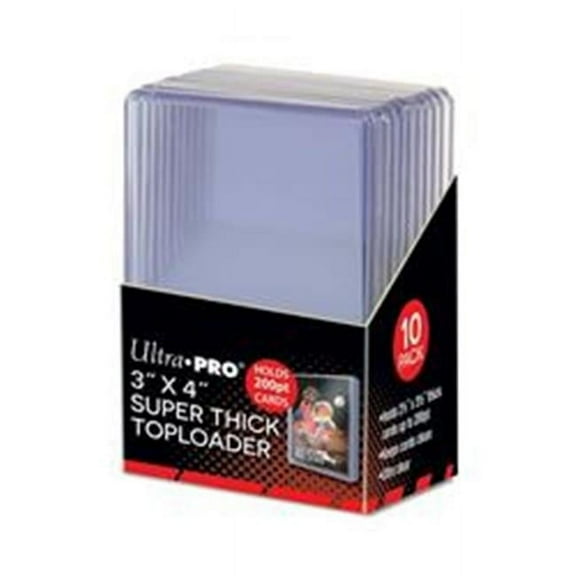 Ultra Pro  3 x 4 in. 200PT Thick Top Loader - Pack of 10