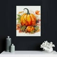thumbnail image 4 of JRXY Fall Wall Art Prints Pumpkin Autumn Leaves Paper Art Posters Unframed for Thanksgiving Decor 12x16 in, 4 of 4